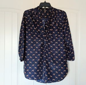 Modcloth Fun 2 Fun Medium Tunic with Dog Print